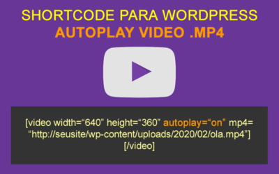 AUTOPLAY VIDEO .MP4 - SHORTCODE